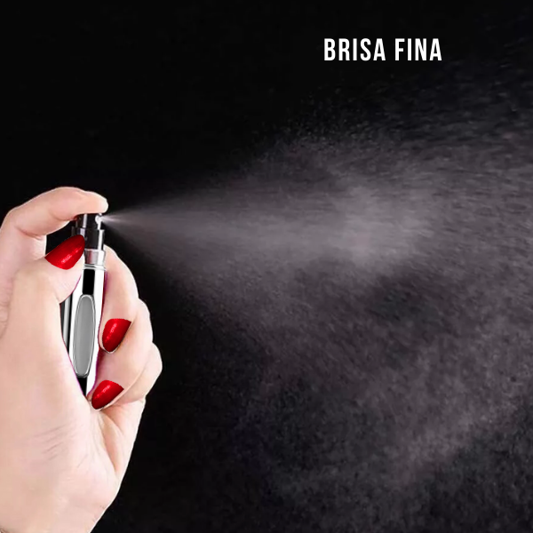 Mini Frasco de Perfume Portatil Reutilizable 5ml/0.17oz Color Plateado