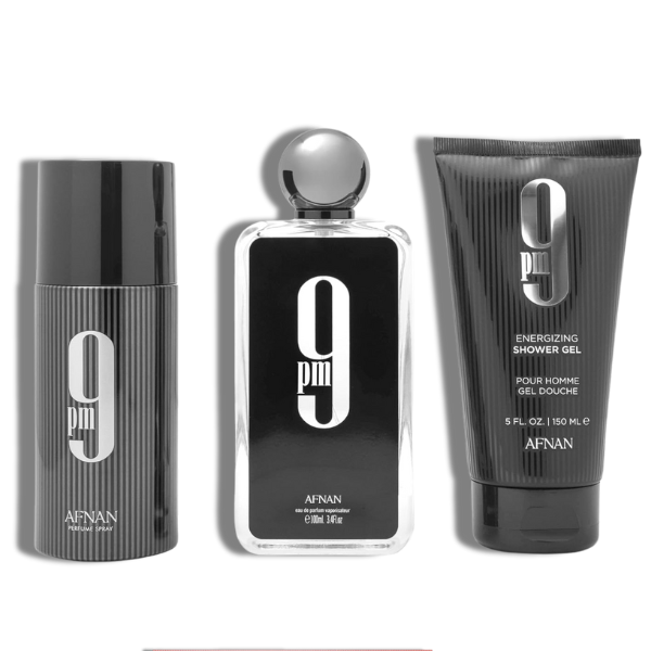 Afnan 9PM EDP 100ml/3.4oz EDP Set 3 pzas Men's Set
