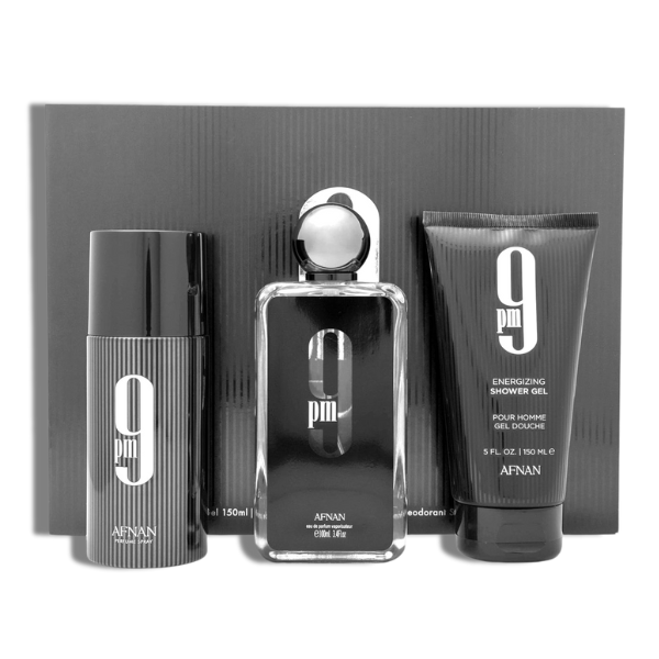 Afnan 9PM EDP 100ml/3.4oz EDP Set 3 pzas Men's Set
