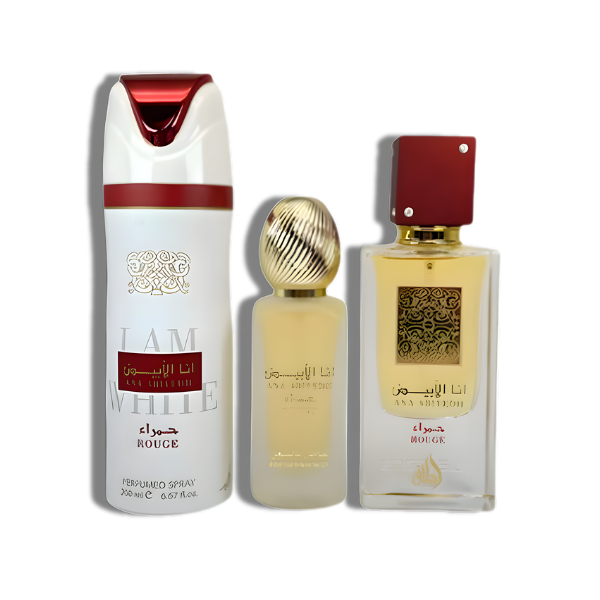 Lattafa Ana Abiyedh Rouge EDP Gift Set Unisex 100ml/3.4oz Unisex