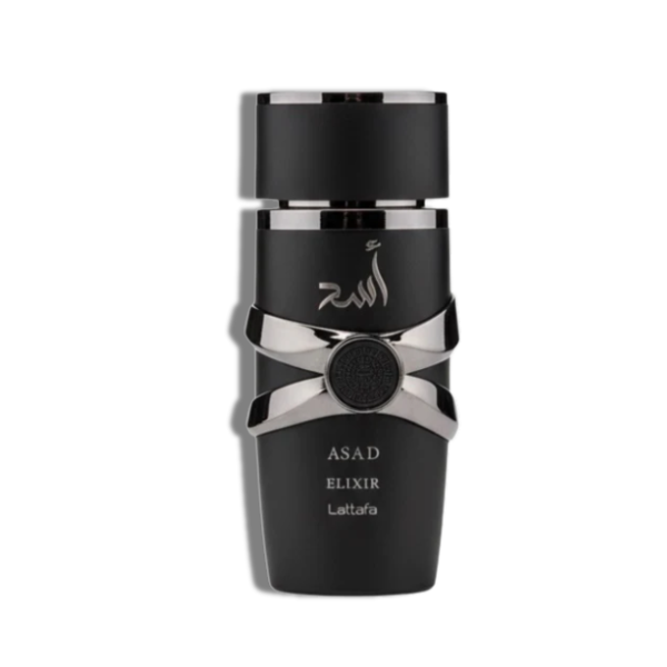 Lattafa Asad Elixir 100ml/3.4 Oz EDP Spr -Black-Gold Box- Men