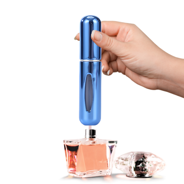 Mini Frasco de Perfume Portatil Reutilizable 5ml/0.17oz Color Azul