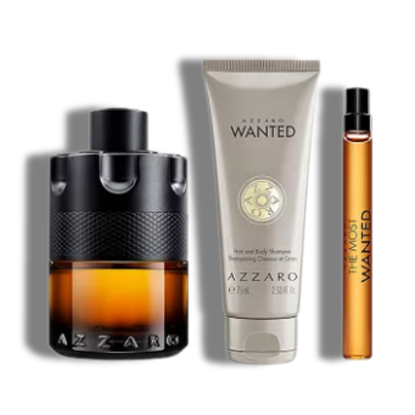 Azzaro The Most Wanted Parfum Set 3 Pzas c/Travel spray Men's Set