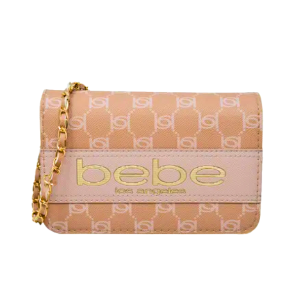 Cartera Marca Bebe Original -Bolso Beige y dorado