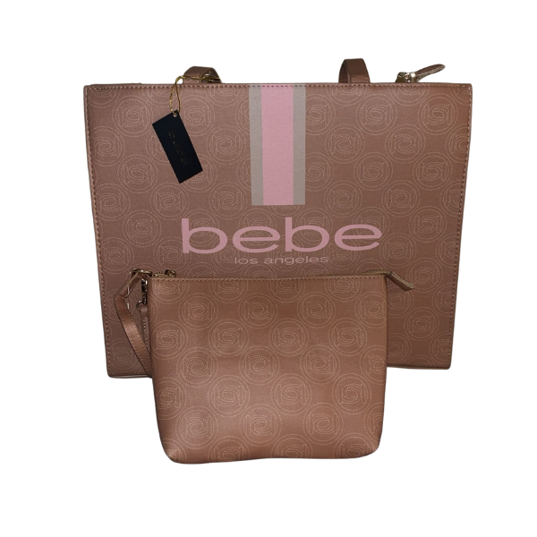 Cartera Marca Bebe Original - Bolso Bebe Tote Marron y Rosa