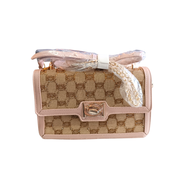 Cartera Marca Bebe Original - Bolso Bebe  Dorado y rosa