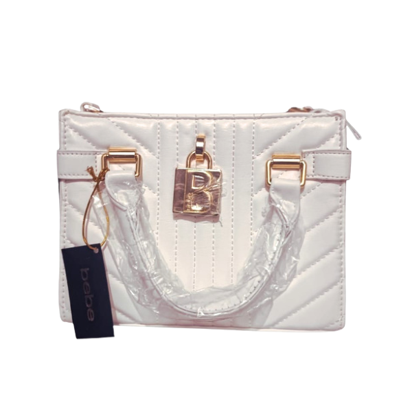 Cartera Marca Bebe Original -Bolso Bebe Blanco