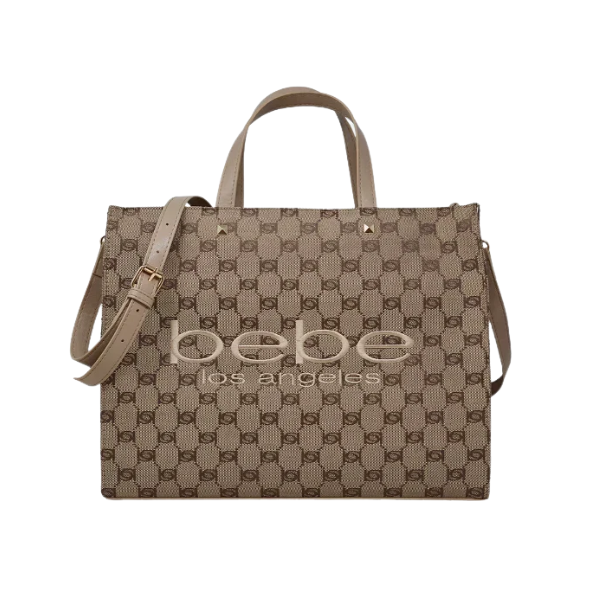 Cartera Marca Bebe Original -Bolso Tote marrón