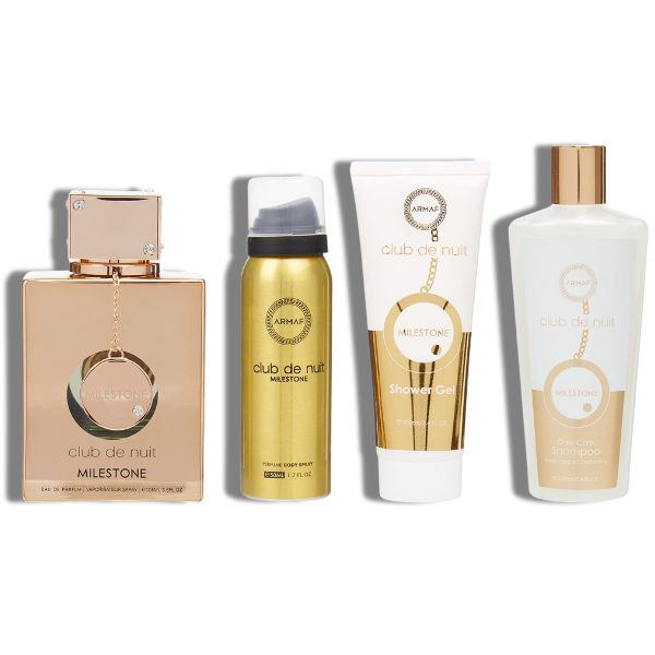Club de Nuit Milestone Armaf EDP 105ml/3.6oz  Set 4 pzas  Women's Set