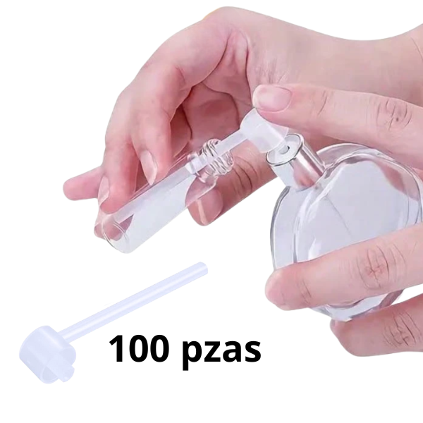 Dispensador de bombeo de plástico 100 Piezas - Pipeta de goteo - Bomba de presión - Perfume directo