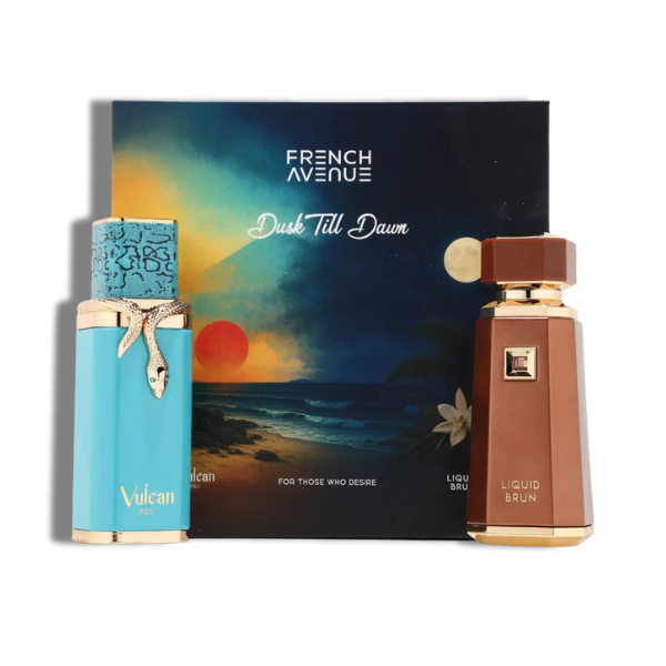 French Avenue Dusk Till Dawn Set by French Avenue | Vulcan Feu + Liquid Brun EDP 100ml/3.4oz  Men