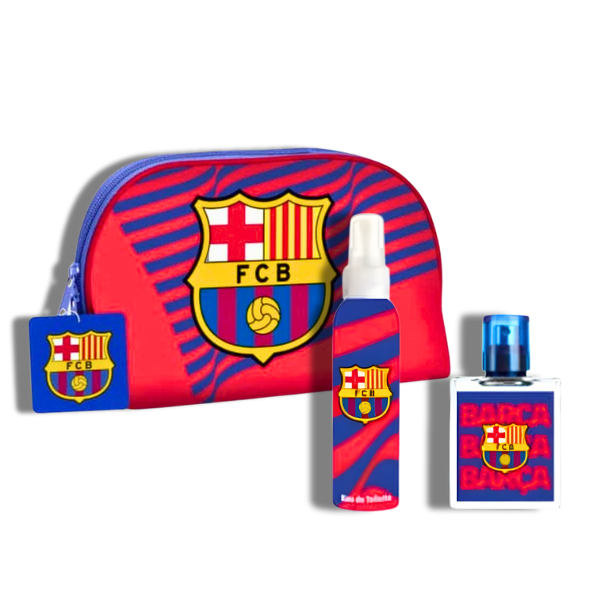 FC Barcelona Set 3 Pzas Cartuchera EDT 50ml/1.7oz Kids Sets