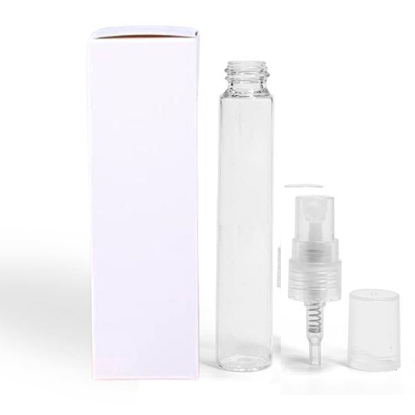 Frasco para Decant - Botella de Perfume Vidrio 10ml/0.33oz Vacío Recargable con Caja Blanca