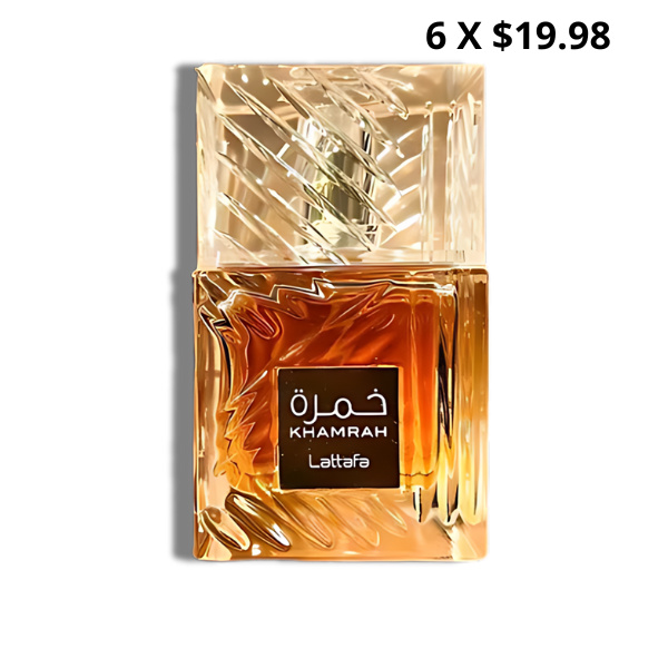 Lattafa Khamrah 100ml/3.4 Oz EDP Spr -Black-Wood Box- Men