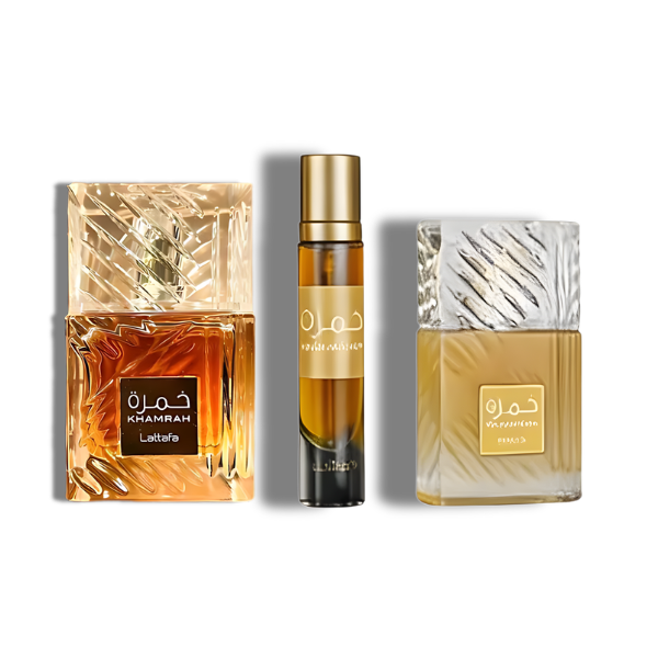 Lattafa Khamrah EDP Set 3 pzas Men's Set