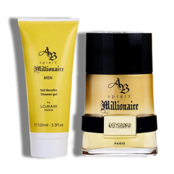 Lomani Ab Spirit Millionaire 2 Pcs Set 100ml/3.4 Oz EDP Men's Set
