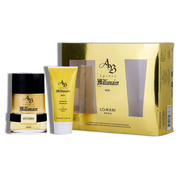 Lomani Ab Spirit Millionaire 2 Pcs Set 100ml/3.4 Oz EDP Men's Set
