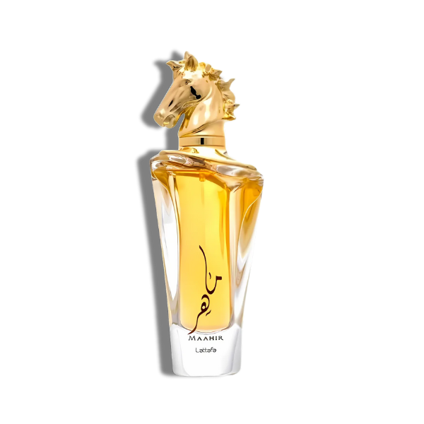 Lattafa Maahir Gold 100ml/3.4 Oz EDP Spr -Horse-Black Box- Unisex