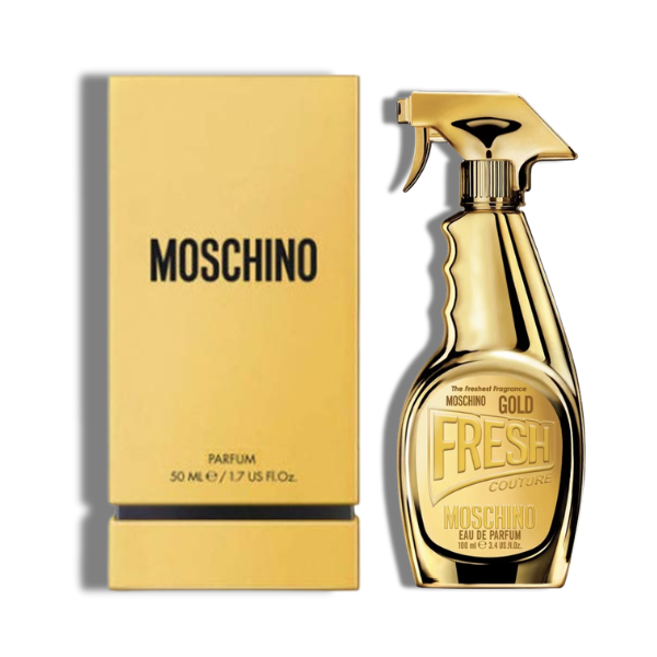 Moschino Fresh Gold 100ml/3.4 Oz EDP Spr -Gold Box- Women