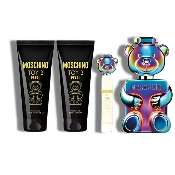 Moschino Toy 2 Pearl 4 Pcs Set 100ml/3.4 Oz EDP Spr+100ml/3.4 Oz B.Lotion+100ml/3.4 Oz S.Gel+0.1 Women