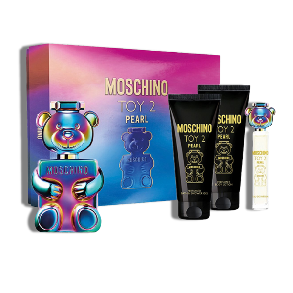 Moschino Toy 2 Pearl 4 Pcs Set 100ml/3.4 Oz EDP Spr+100ml/3.4 Oz B.Lotion+100ml/3.4 Oz S.Gel+0.1 Women