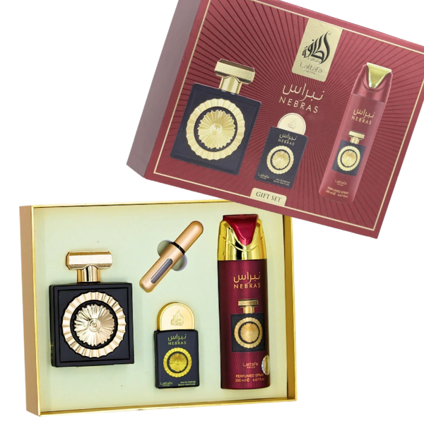 Lattafa Nebras Set 4 Pzas Lattafa Pride EDP 100ml/3.4oz Women Lattafa Nebras Set 4 Pzas Lattafa Pride EDP 100ml/3.4oz Women