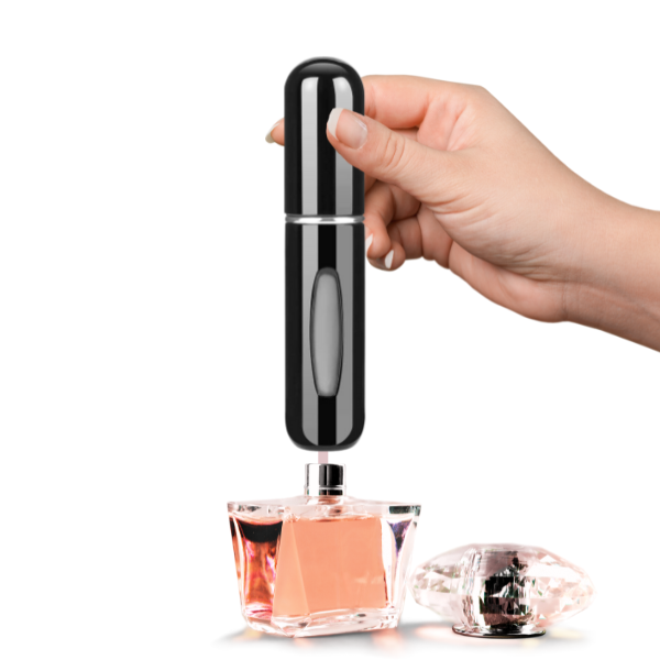Mini Frasco de Perfume Portatil Reutilizable 5ml/0.17oz  Color Negro