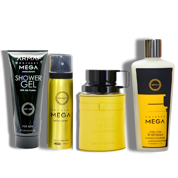 Armaf Odyssey Mega Set 4 piezas EDP 100ml/3.4oz Men