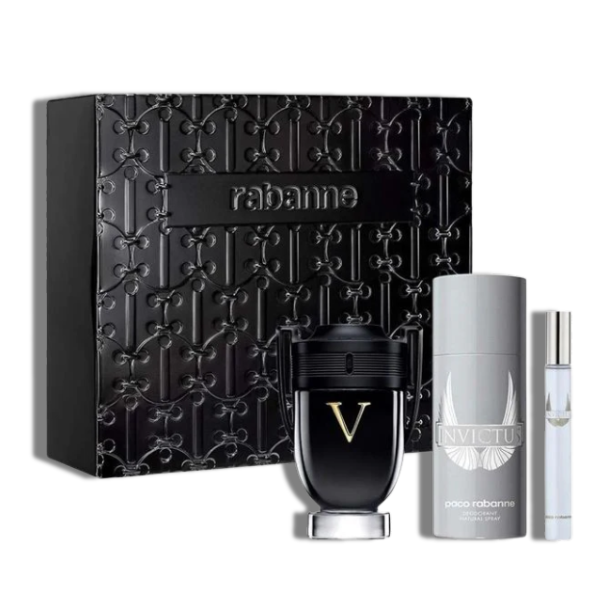 Paco Rabane Invictus Victory 3 Pzas EDP Set 100ml/3.4oz Men's Set