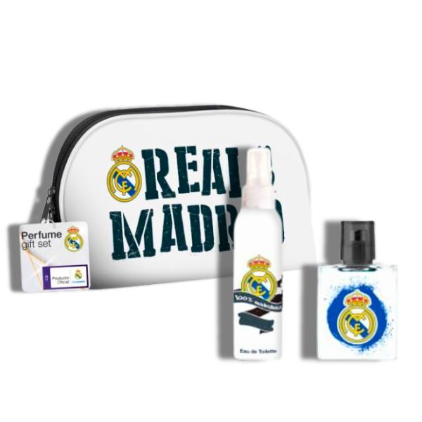Real Madrid Set 3 Pzas Cartuchera EDT 50ml/1.7oz Kids Sets