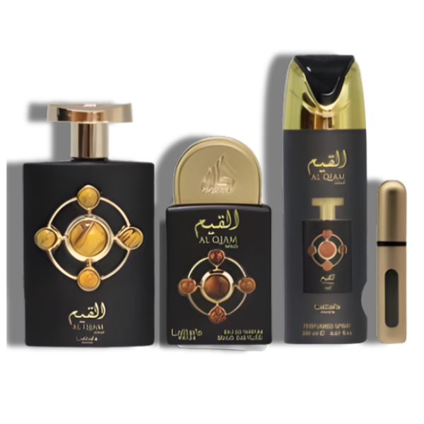 Lattafa Al Qiam Gold  Set 4 Pzas Lattafa Pride EDP 100ml/3.4oz Unisex
