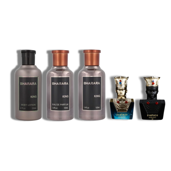 Bharara King Gift Set 5 Pzas c/ Pharaon 100ml/3.4 Oz EDP Spr Men