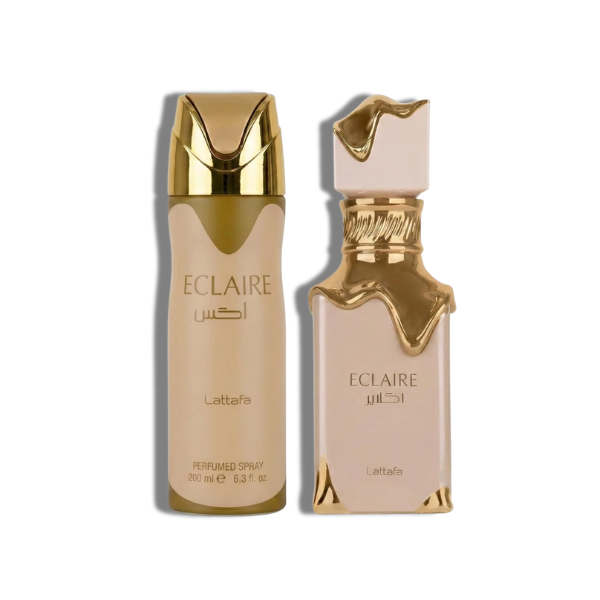 Lattafa Set Eclaire 2 Pcs 3.4 Oz Edp + 200Ml Perfumed Spray Women