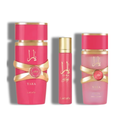Lattafa Set Yara Candy  3 Pcs 3.4 Oz Edp + 12Ml Travel Spray + 50Ml Hairmist Women