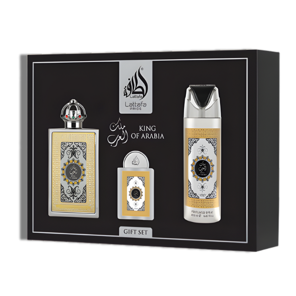 Lattafa king of Arabia Set 4 Pzas Lattafa Pride EDP 100ml/3.4oz Men