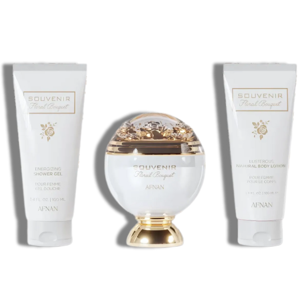 Afnan Souvenir Floral Bouquet EDP 80ml/2.7oz Set 3 Pzas Women's Set