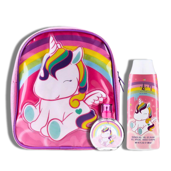 Marvel Eau My Unicorn Set 3 Pzas Mochila Shower Gel EDT 50ml/1.7oz Kids Sets
