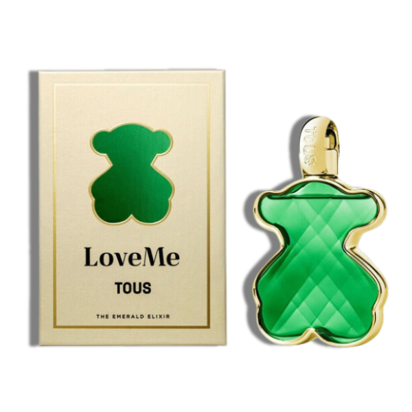 Tous Love Me 90ml/3.0 Oz The Emerald Elixir Parfum Spr -Gold-Green- Women