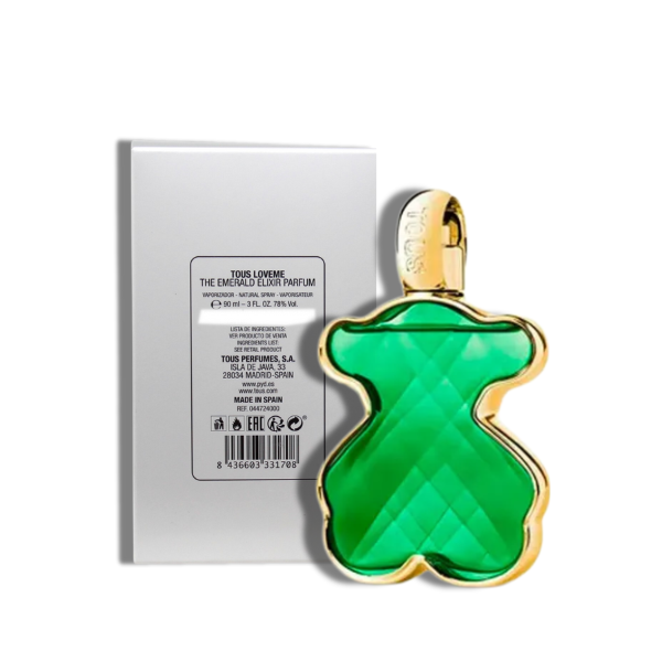 Tous Love Me 90ml/3.0 Oz The Emerald Elixir Parfum Spr -Gold-Green- Women (TESTER)