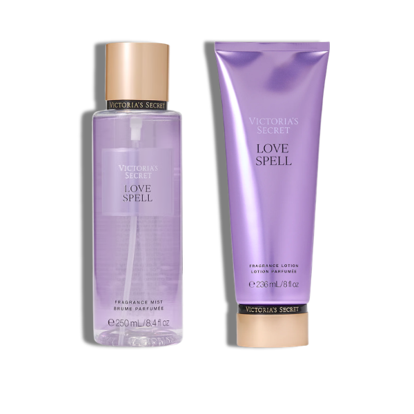 Victoria Secret Love Spell 8.4 Oz Fragrance Mist + Body Lotion Spr Women