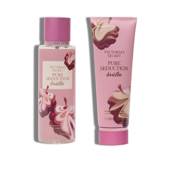 Victoria Secret Velvet Petals Brulee 8.4 Oz Fragrance Mist + Body Lotion Spr Women