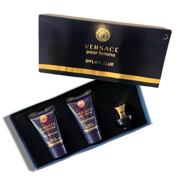Versace Dylan Blue Pour Femme EDP 5ml/0.17oz Mini Set 3 Pzas Women