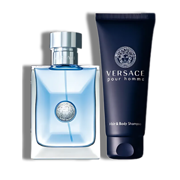 Versace Pour Homme 2 Pcs Set 100ml/3.4 Oz EDT Spr+100ml/3.4 Oz Sh/G -Trv- Men