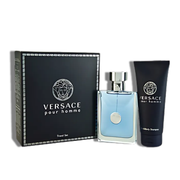 Versace Pour Homme 2 Pcs Set 100ml/3.4 Oz EDT Spr+100ml/3.4 Oz Sh/G -Trv- Men