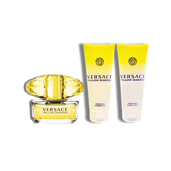 Versace Yellow Diamond  EDT 5ml/0.17oz Mini Set 3 Pzas Women