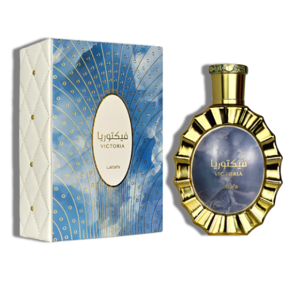 Lattafa Victoria 100ml/3.4 Oz EDP Spr -Blue-White Box- Unisex