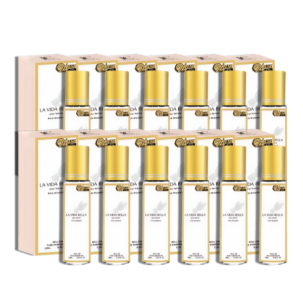 La Vida Bella X12 Mini 12ml/0.4 Oz Fragrance Couture Roll On Perfume -Aceite- Women