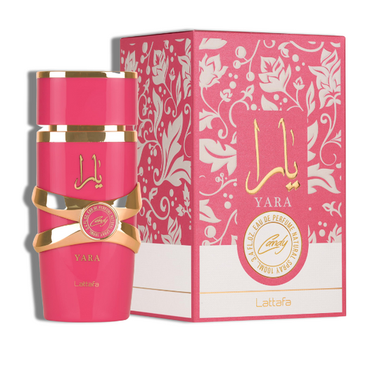 Lattafa Yara Candy 100ml/3.4 Oz EDP Spr -Pink-White- Women