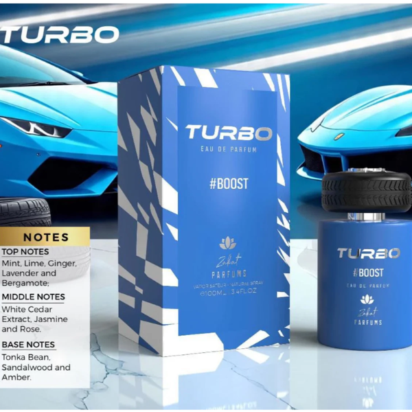 Zakat - TURBO BOOST 100ml/3.4 oz Men -Azul-