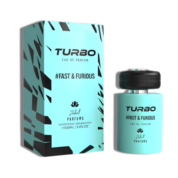 Zakat - TURBO FAST & FURIOUS 100ml/3.4 oz Men -Azul Claro-